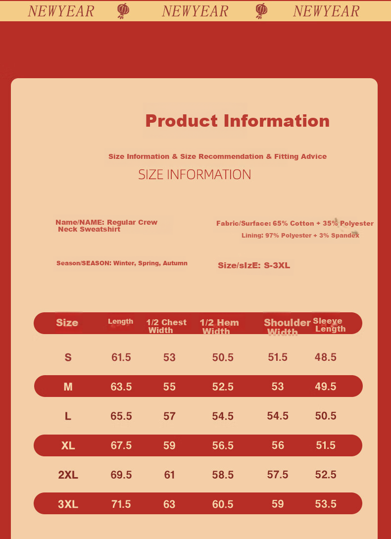 Baleno Women's Red Sweatshirt Round Neck Autumn Winter 2026 New Year Loose Fit Horse Year Casual Top 4