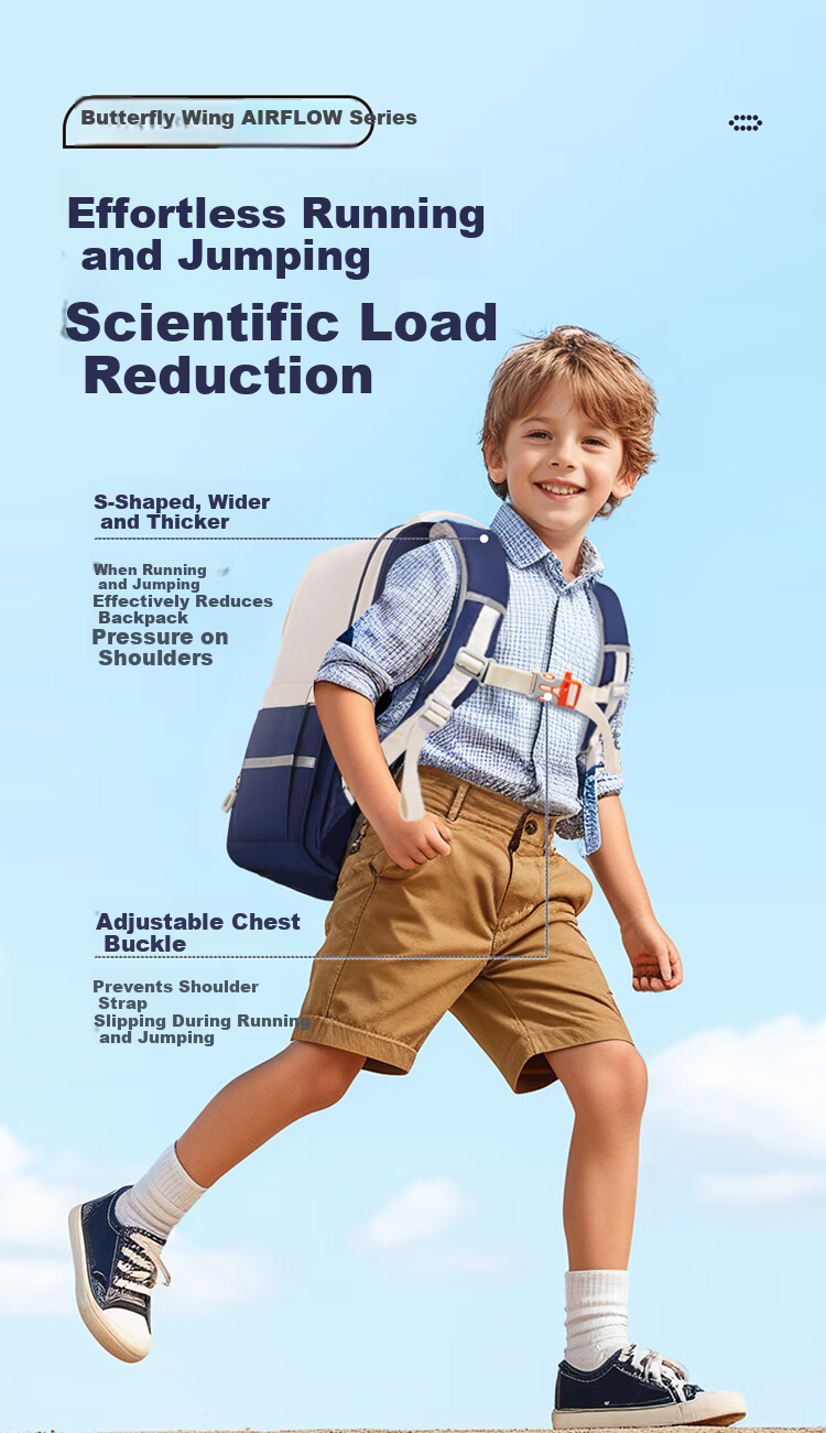 COOLBABY Schoolbag for Primary School Boys And Girls Grades 1-3 Children's Spine-Protecting, Load-Reducing, Pressure-Relieving Large Capacity Backpack 5