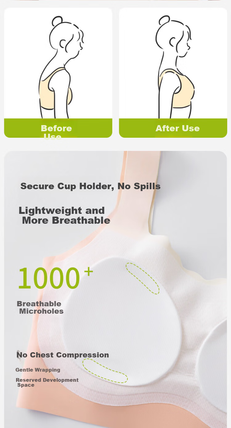 GUJIN 2-Pack Girls' Developmental Shaping Bras Teen Sports Vests for Middle and High School Students 6