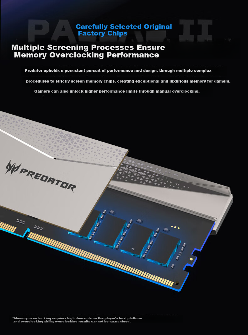 PREDATOR 32GB (16GB×2) DDR5 6000MHz Desktop Memory Pallas II Frost Series (C32) Stone Black AI Computer Accessories 11