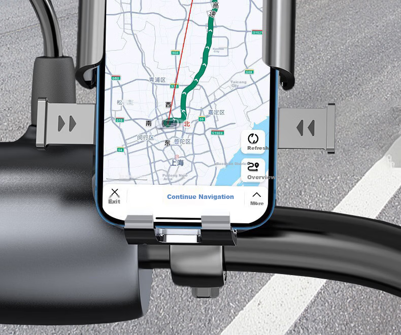 Peak Electric Vehicle Phone Holder Bicycle Motorcycle Express Quick Lock Mount Road Cycling Gear Rearview Mirror Style 13