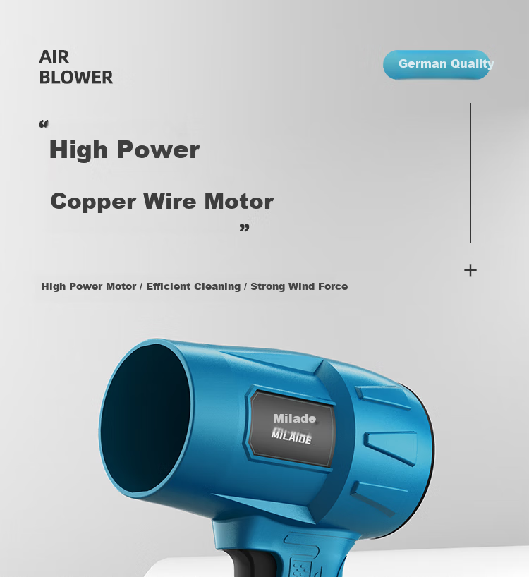 Milade Ducted High-Power Industrial Turbo Blower Fan for Dust Removal and Strong Air Blowing 1
