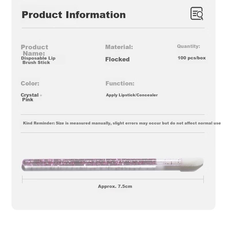 Miaoqian Round Tip Lip Brush Portable Concealer Brush Lipstick Brush Ultra Soft Makeup Tool Set for Girls 3