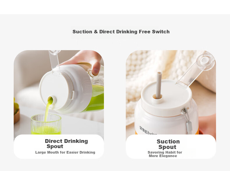 Royalstar Large Capacity Wireless Portable Juicer Multifunctional Juice Blender Ice Crushing Milkshake Fruit and Vegetable Cup Digital Display Direct Drinking 1200ML RZ-80PY1 10