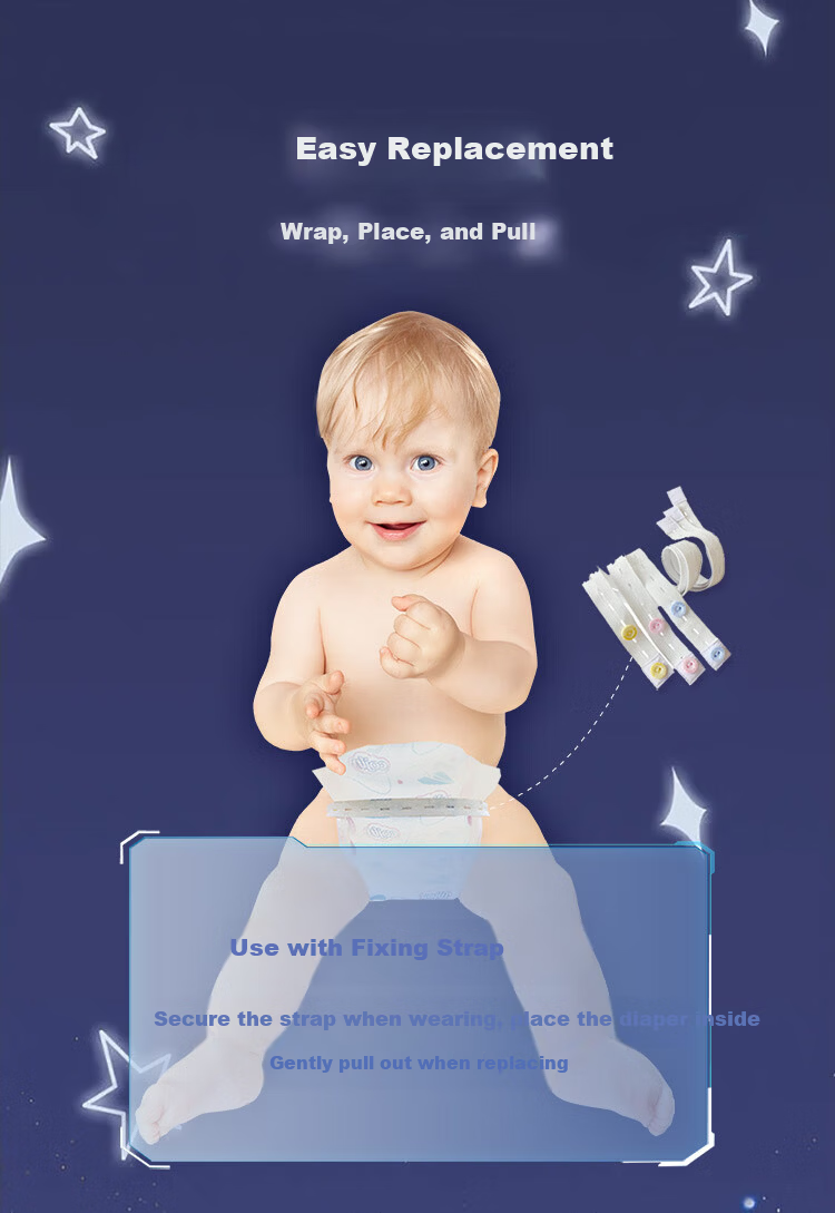 Cojin Thin Absorbent Baby Diapers XL92 (Over 13kg) Daytime Breathable Non-Sticky Baby Diapers 11