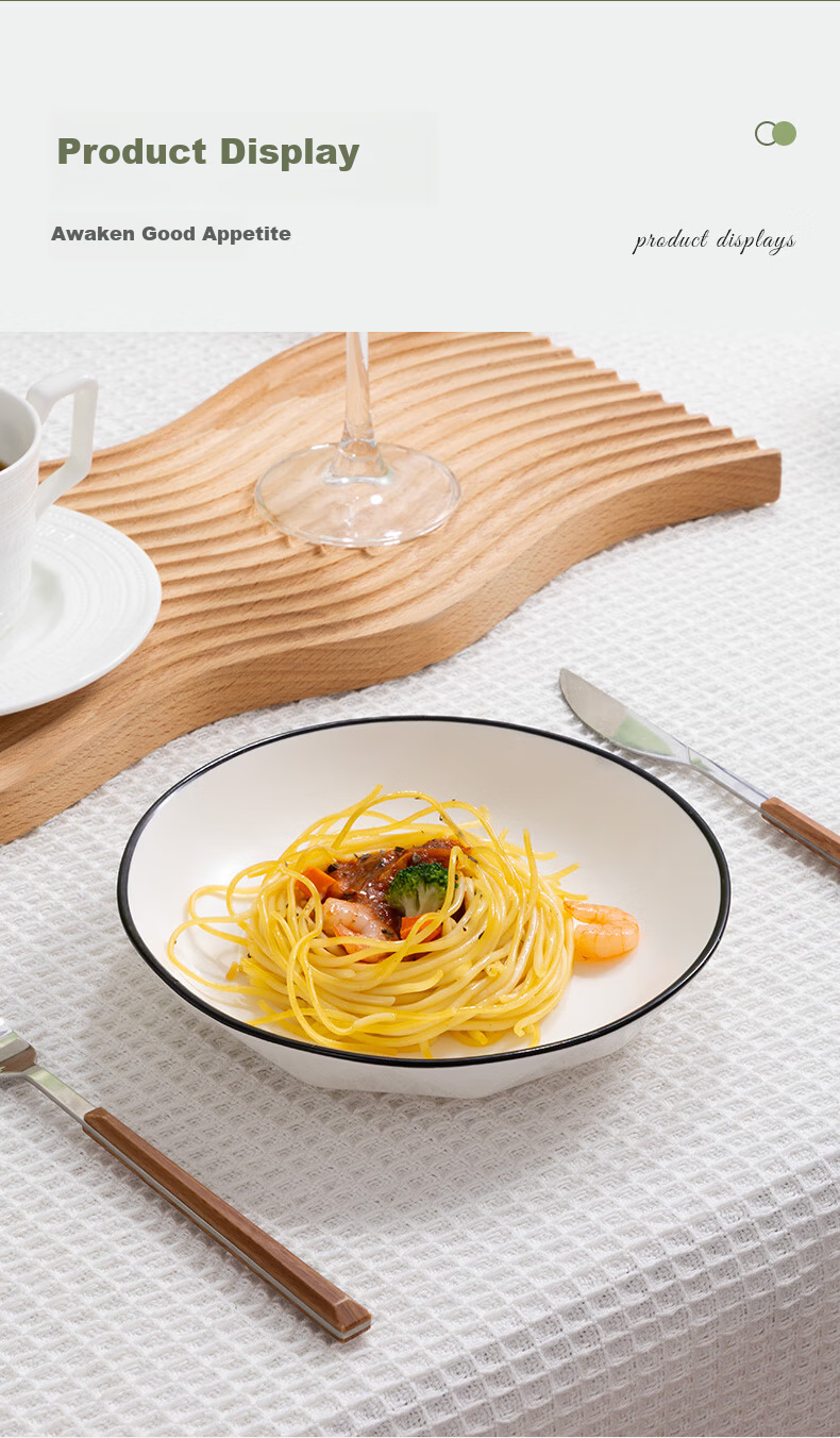 Millennium Love Wood Black Brick Stone Ceramic 5-Inch Rice Bowl Chinese Style White Household Heat-Resistant Noodle Soup Bowl Microwave Safe TCW0021 12