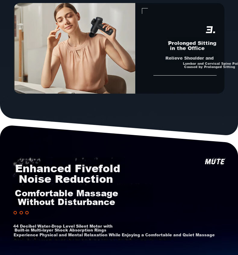 Fascia Gun Massager Professional Muscle Massager Fitness Mini Home Portable Neck Massage Gun 11