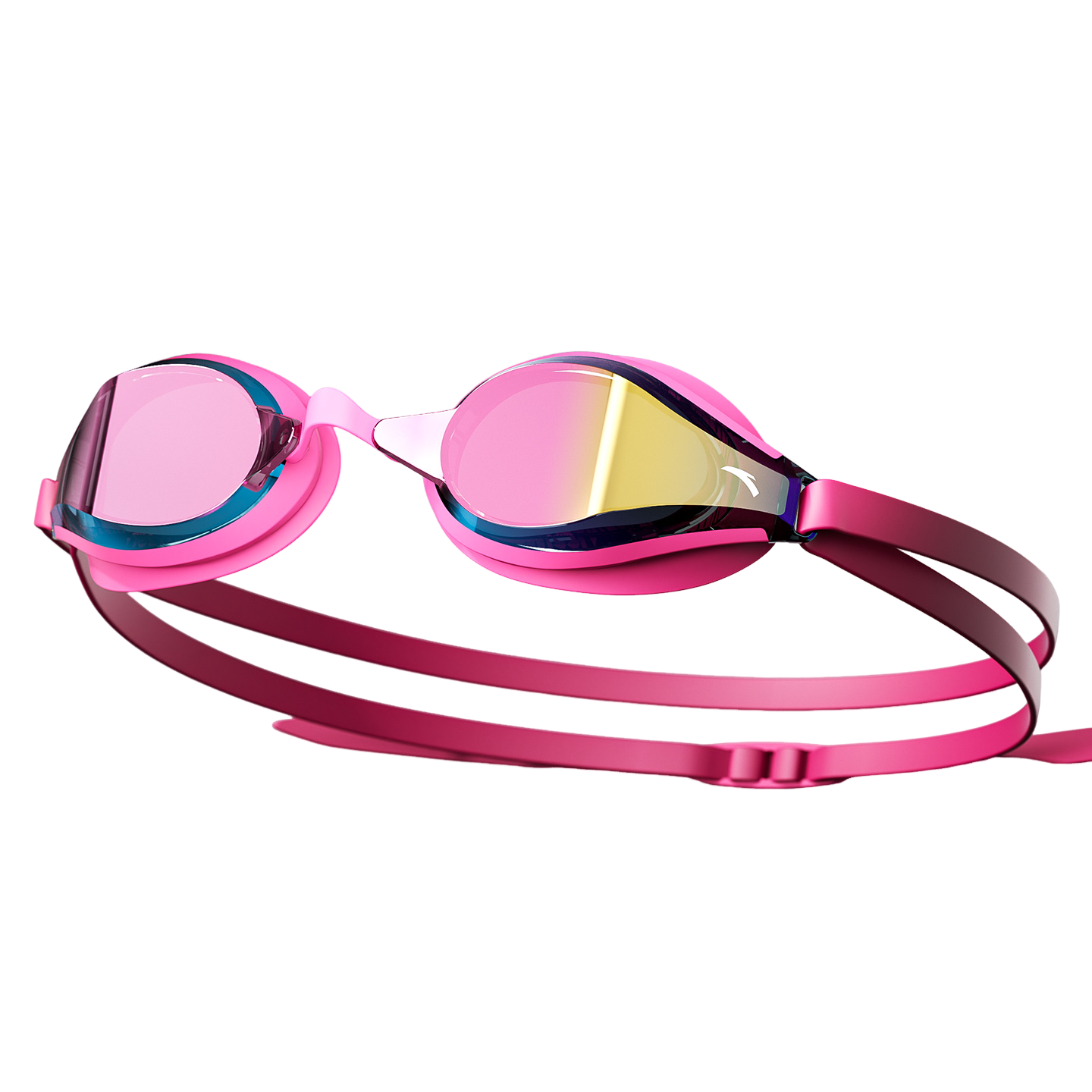 ANTA Zhang Yufei Edition Nano Long-Lasting Anti-Fog Racing Coated Swimming Goggles Champion Rose Red Plano