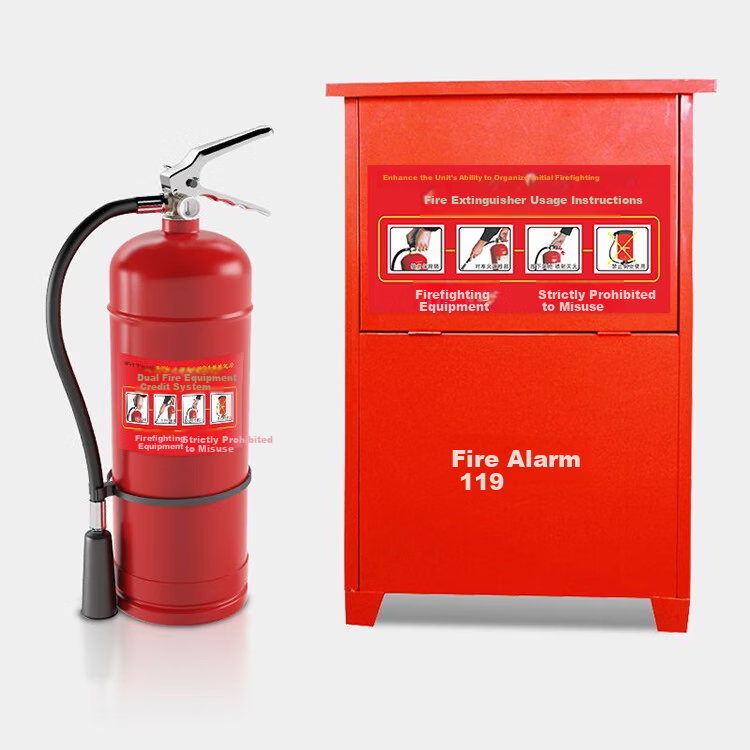 Yiju Changning Fire Safety Warning Signs Fire Extinguisher Usage Instructions PVC Sheets 5-Pack 35*16cm (First Generation) 8