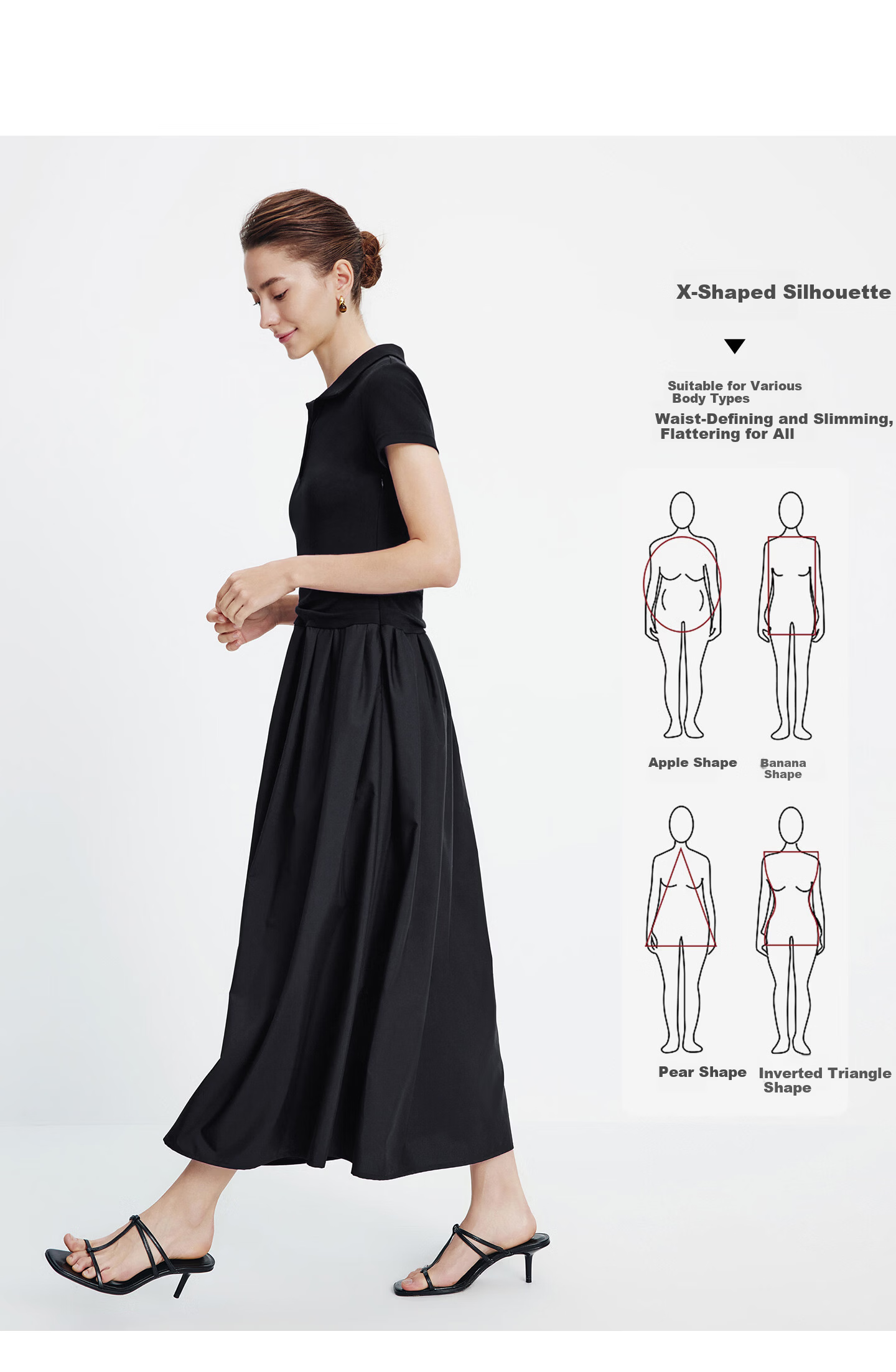 Navigare Italian Small Sailboat Short Sleeve Polo Collar Dress 2026 New Waist Pleated Flared Long Dress 2322876508 9