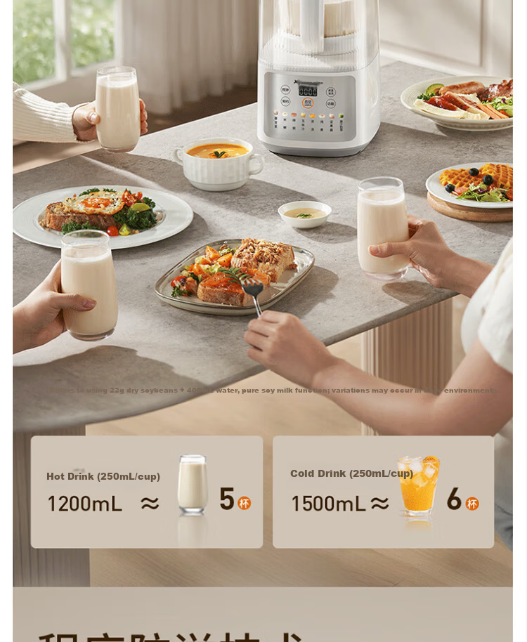 Joyoung Household Quiet High-Speed Blender Noise-Reducing Juicer Food Processor Multigrain Soy Milk Maker L15-P507 18