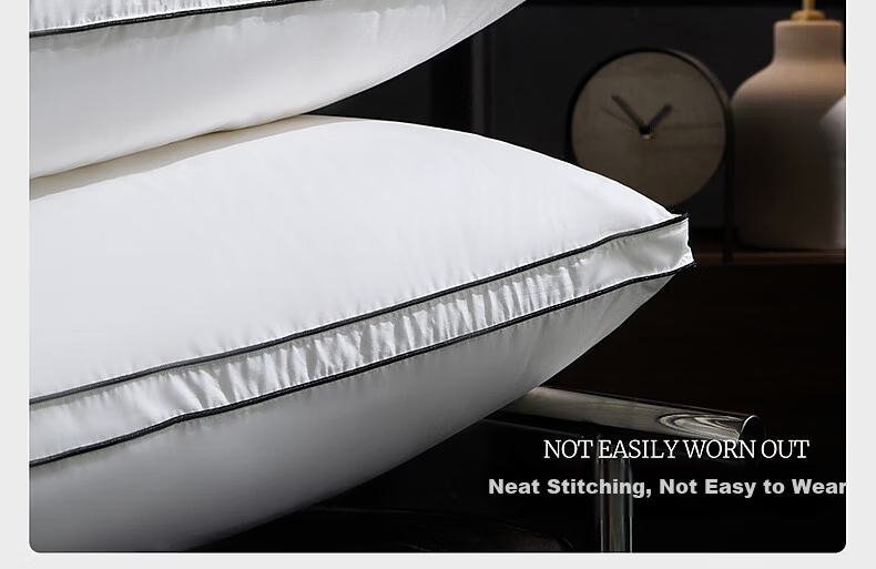 Mercury Home Textiles Pillow 95% White Goose Down Pillow Five-Star Hotel Down Pillow 120-Thread Count Class A Neck Support Cervical Pillow Single 16