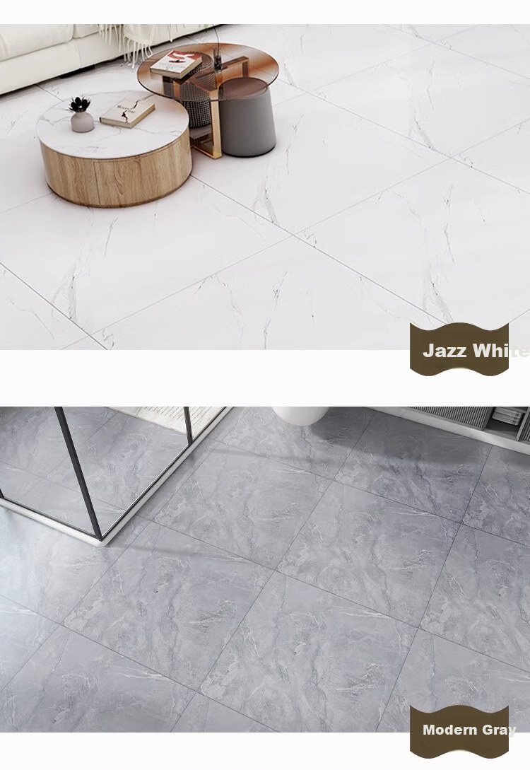 Washi PVC Self-Adhesive Waterproof Wear-Resistant Thickened Floor Sticker Frost Gray 1sqm 2pcs (80*80cm) 20