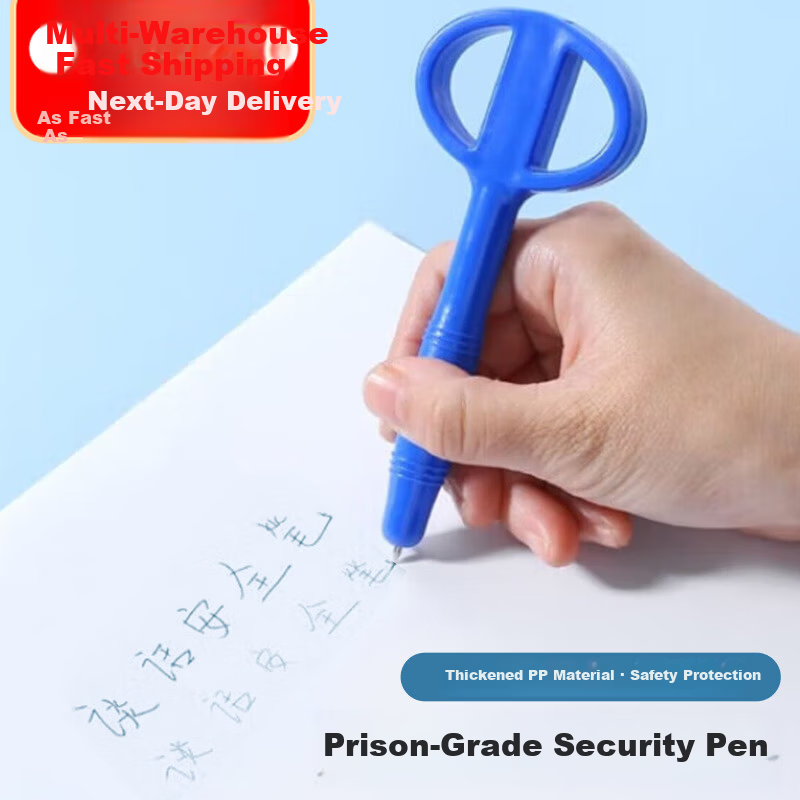 Shushan Prison Security Interrogation Pen Anti-Swallowing Pen for Interrogation and Case Handling Blue - 1 Piece