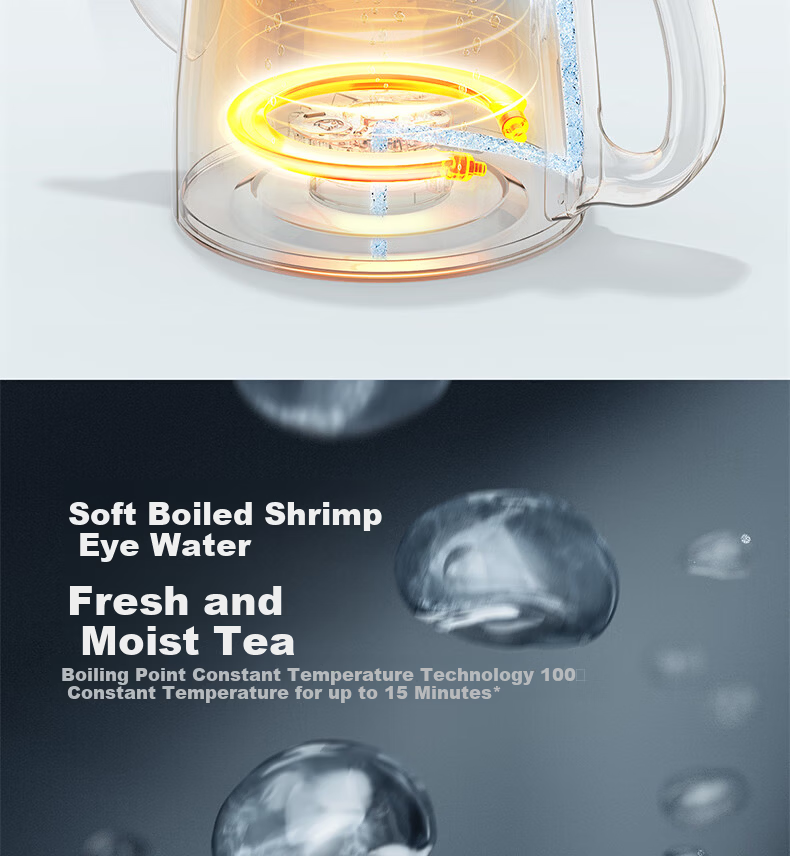 K·KOU Pure Titanium Fully Automatic Double Bottom Water Supply Electric Kettle Tea Table Boiling Kettle Integrated Insulated Electric Kettle Boiling Tea Heater TC018 6