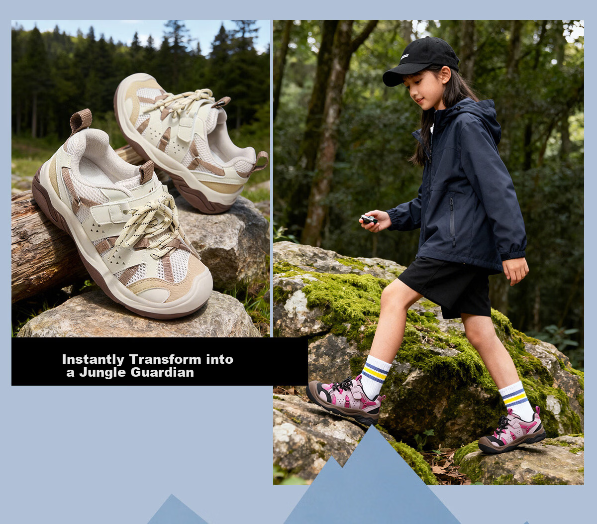 Camel Kids Outdoor Casual Shoes Spring Summer Mesh Breathable Non-slip Hiking Shoes Fashion Colorblock for Older Children 17