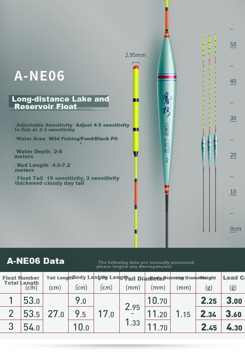 Xiaofengxian A-NE04 Carp And Crucian Carp Mixed Floating Buoy, Highly Sensitive, Eye-Catching, Thickened Wild Fishing Nano Buoy, Cloudy Day Tail Buoy Fishing Tackle 4