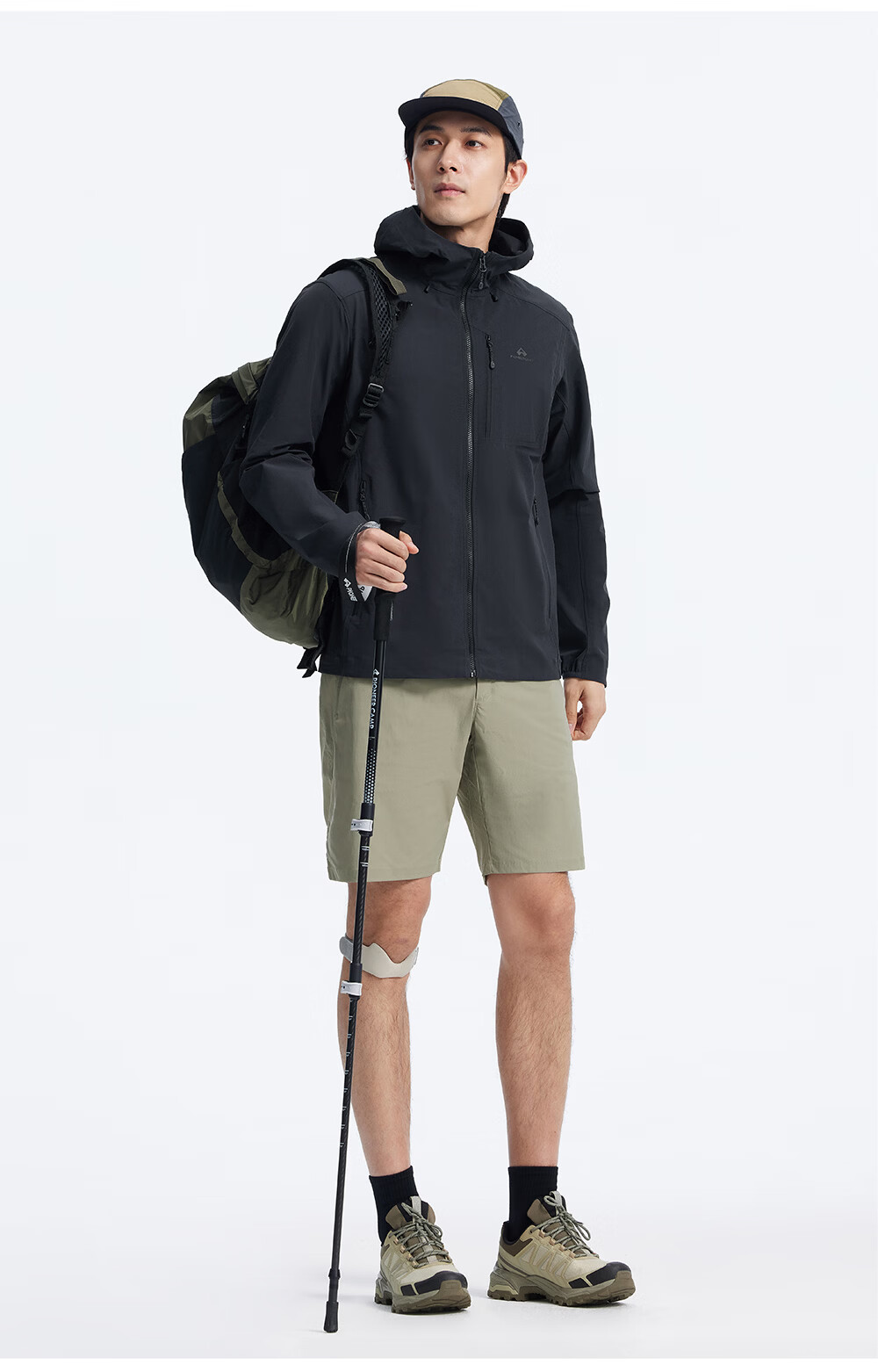 Toread Seals Three-Pocket Softshell Jacket Men Middle-Aged Hooded Windproof Durable Outdoor Sports Hiking Climbing Coat 12