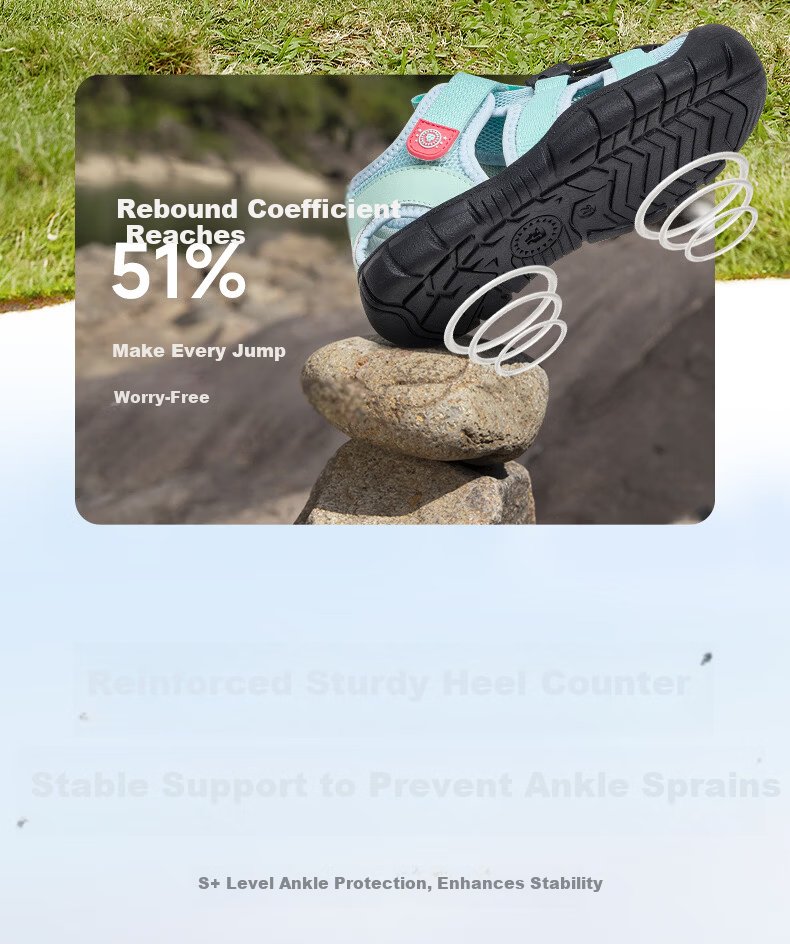 TARANIS Kids Summer Breathable Water Sports Boys Comfortable Non-Slip Creek Shoes Outdoor Camping Sandals Blue Size 29 6