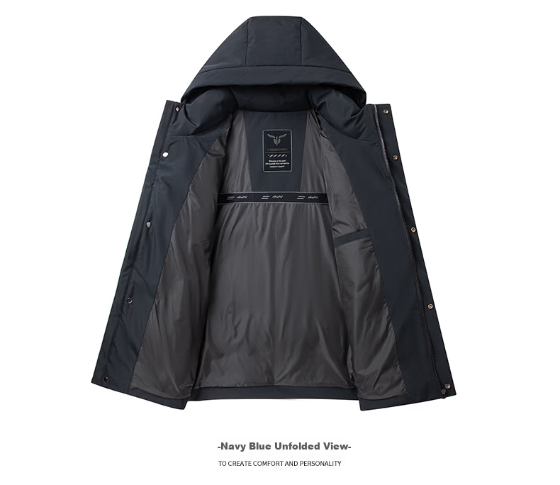 Yalu Men's Down Jacket 2025 Autumn Winter Thickened Removable Hood Short Business Casual Cold-Resistant Winter Coat 9