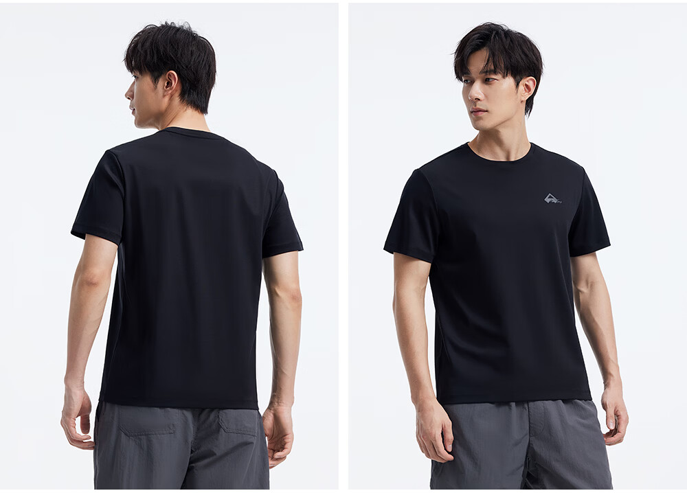 Toread Men's High-Quality SUPIMA Imported Pima Cotton Lightweight Summer Quick-Dry Sweat-Absorbing Water-Repellent Short Sleeve T-Shirt 14