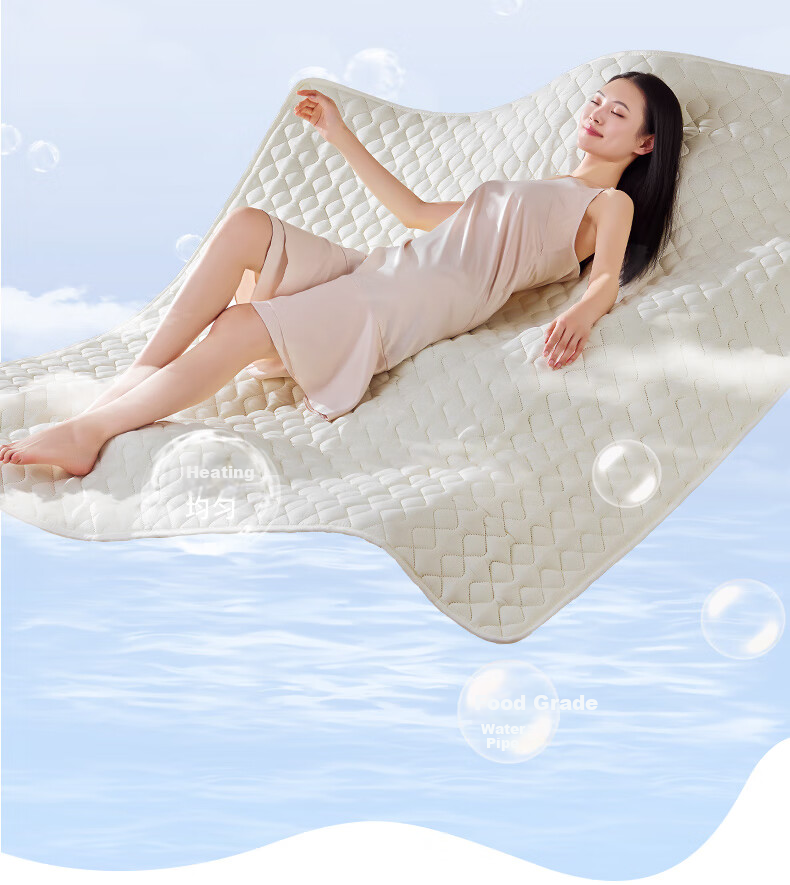 CHIGO Double Water Heating Electric Blanket 1.5x1.8m with Water-Electric Separation Safety and Water Circulation System 9