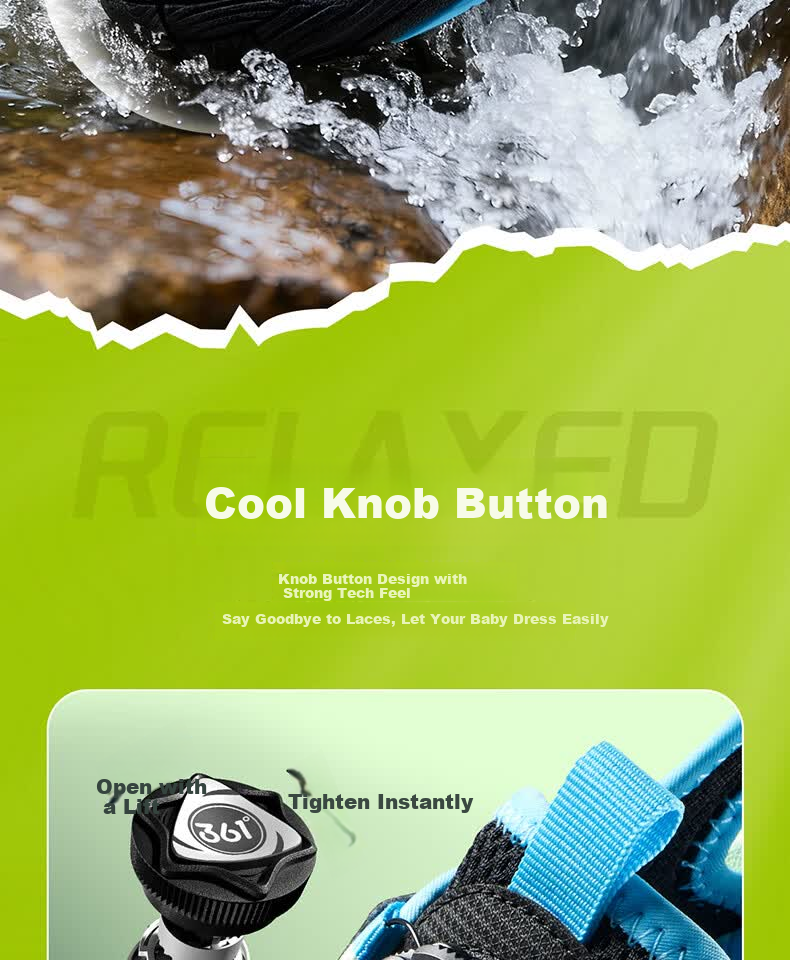 361° Kids Sports Shoes Summer 26 Breathable Closed-Toe Durable Beach Sandals Black Size 36 13