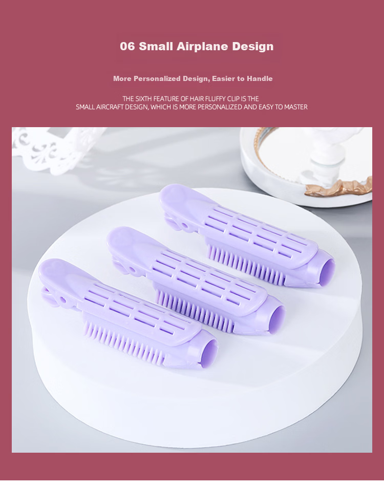 UPLUS Hair Curlers Root Volumizing Clips 4pcs Bangs Curlers Hair Rollers Volumizing Clips 11