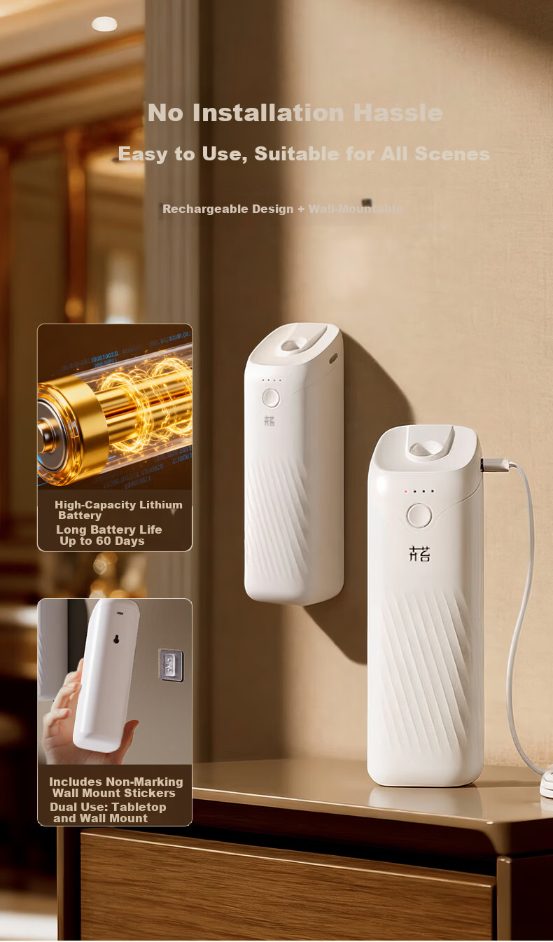 Huitai Home Aromatherapy Diffuser Long-lasting Indoor Room Fragrance Automatic Essential Oil Sprayer Girl Birthday Gift 12