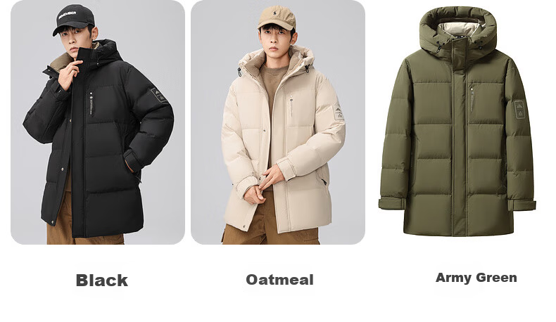 YAYA Couple's Winter Warm Hooded Down Jacket Unisex Fashion Puffer Coat 6
