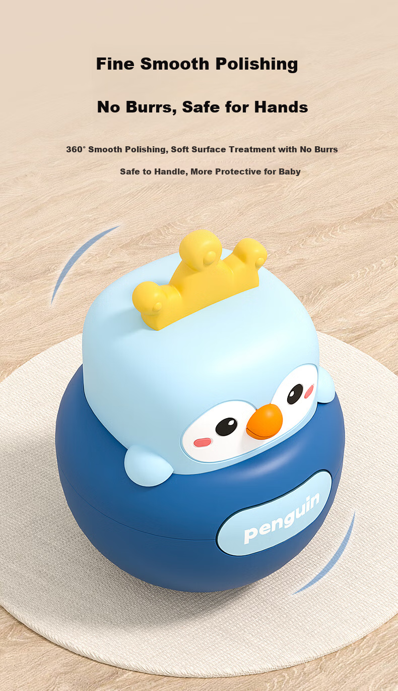Wild Knight Roly-Poly Toy 2-in-1 Head Lifting Training Soothing Toy for Babies 3-12 Months 6
