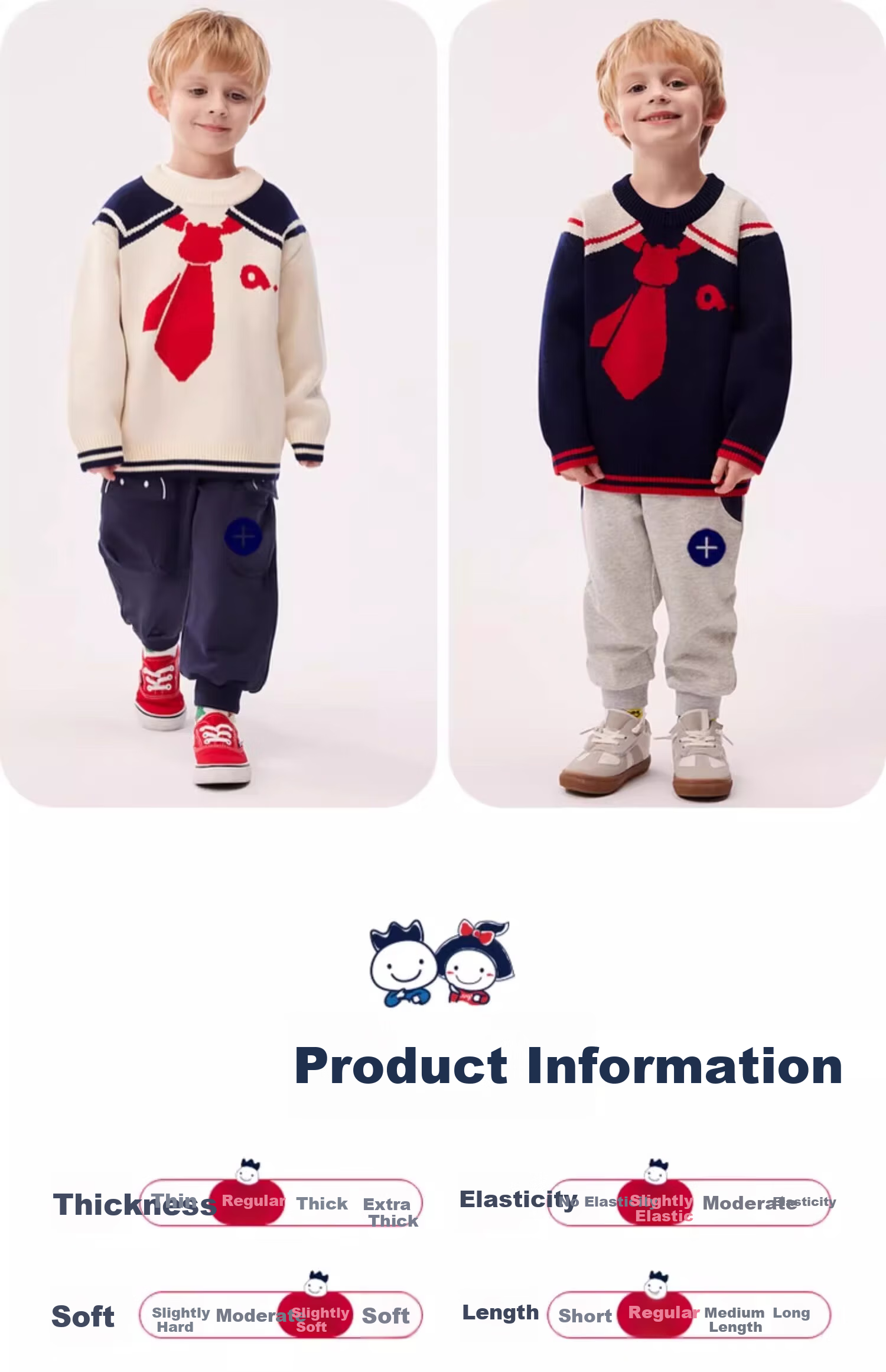 Allo&lugh New Knit Pullover Sweater Jacket for Men Boys Knitwear College Style Navy Blue Size 105 6