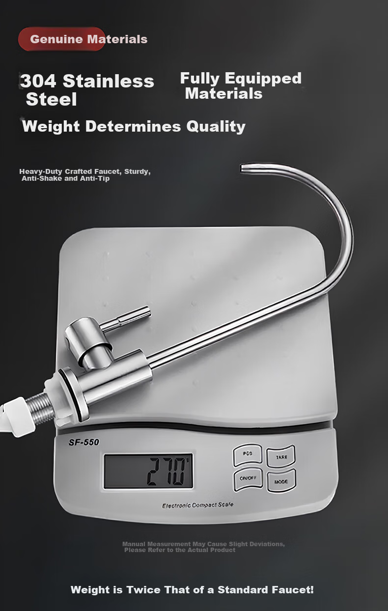 OLEWA Germany Water Purifier Faucet 304 Stainless Steel Single Outlet Water Purifier 1/4" 3/8" Household Direct Drinking Z501 16