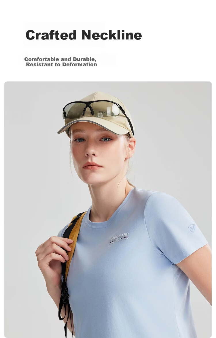 NORTHLAND Women's Quick-Dry T-Shirt 2026 New Outdoor Sun Protection Antibacterial Skin-Friendly Crew Neck Short Sleeve Tee 4
