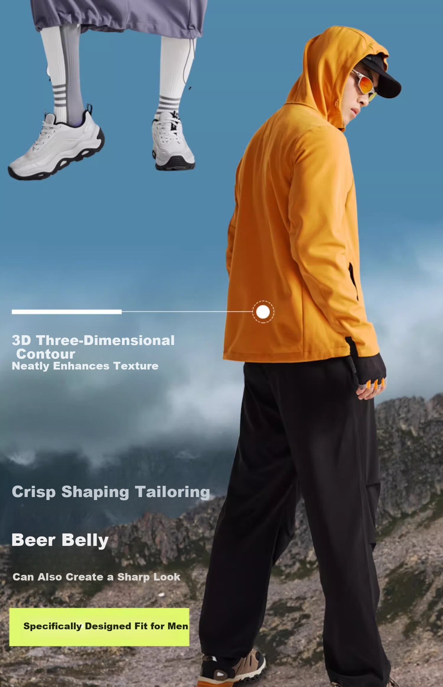 TOREAD Softshell Jacket Outdoor Sports Warm Windproof Fleece Hiking Mountaineering Coat Men Moon Rock Gray XL 6