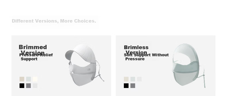 Jiao Nei Liang Pi 502UV Women's Sunscreen Mask with Brim Full Face Protective Shield UV Protection Sunshade Face Bikini New Model 3