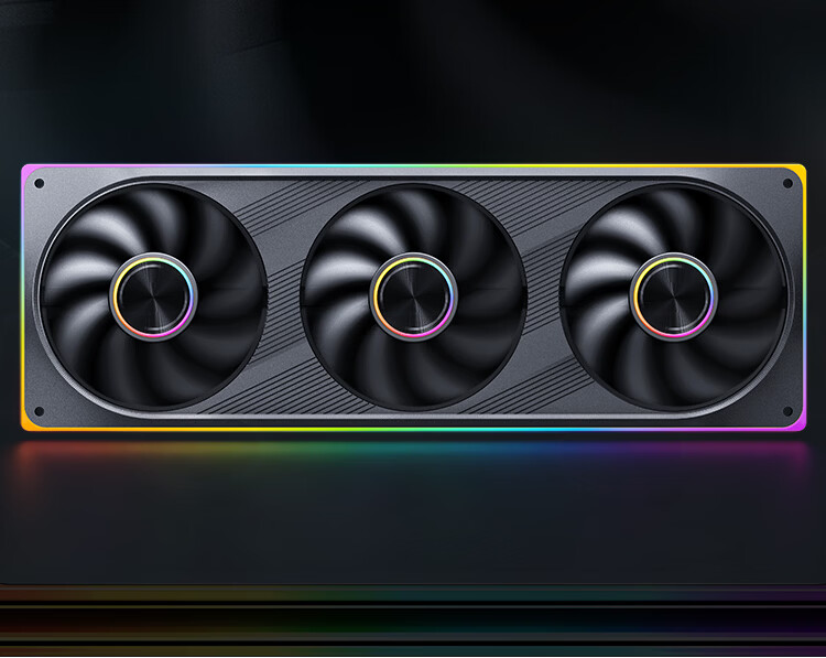 JONSBO ZE-360BR ARGB Black 12CM x3 Case Fans Reverse Blade (Four-Sided Thousand-Layer Mirror Full Light Effect / Motherboard Sync Lighting / PWM Male-Female Connector) 9