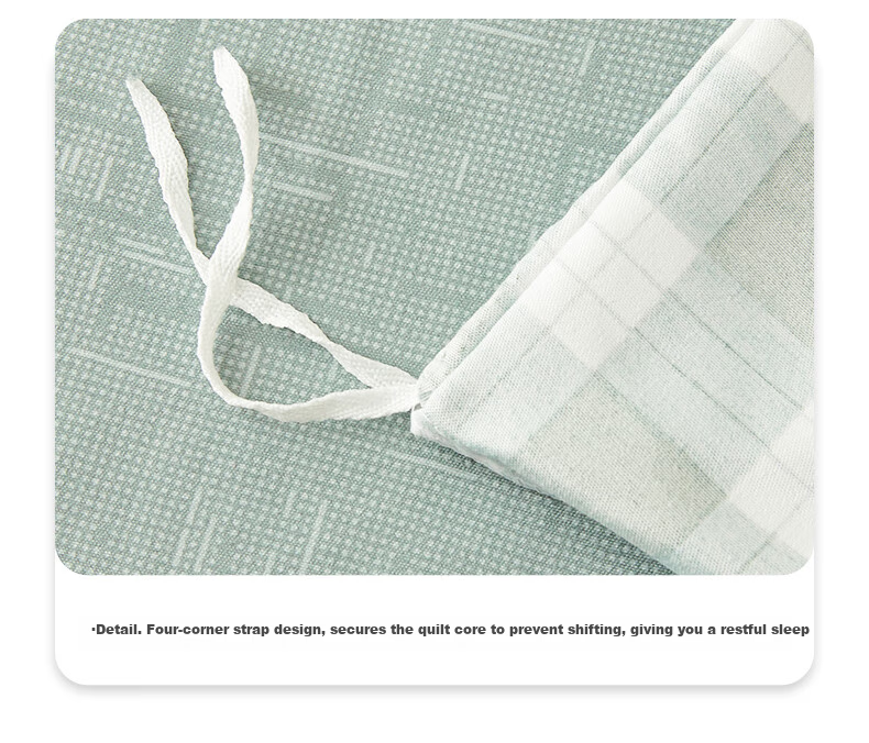 Grace 10A Antibacterial Class A Skin-Friendly Three-Piece Set, Rice Bedding for Student Dormitory, Bed Sheet, Pillowcase, Duvet Cover, 150*200cm 14