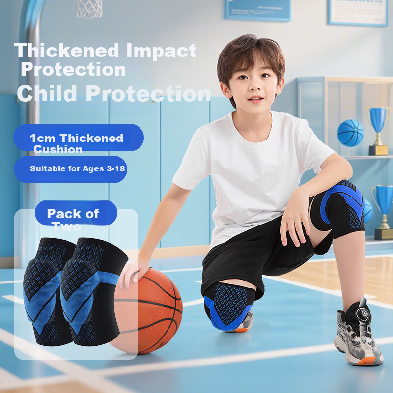 Ousen Kids Basketball Knee Pads Football Sports Professional Knee Protection Anti-Fall Honeycomb Shockproof Gear for Children Playing Basketball