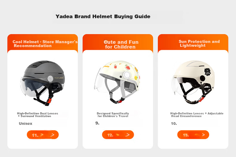Yadea Four Seasons Helmet 3C Certified New National Standard Class A Breathable Modern Radiance Q50 White Shark Unisex Commuter Half Helmet Gray 2