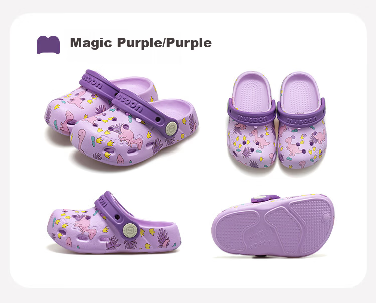 Mutong Baby Boys' Slippers Size 26 Summer Cartoon Printed Ventilated Shoes Girls' Outdoor Water Beach Shoes Jungle Green 130 18