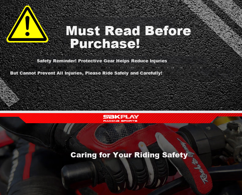 SBKPLAY Motorcycle Carbon Fiber Breathable Summer Gloves Leather Off-Road Touchscreen Gloves for Men And Women Riding Motorcycles AJ-3 Black M 1