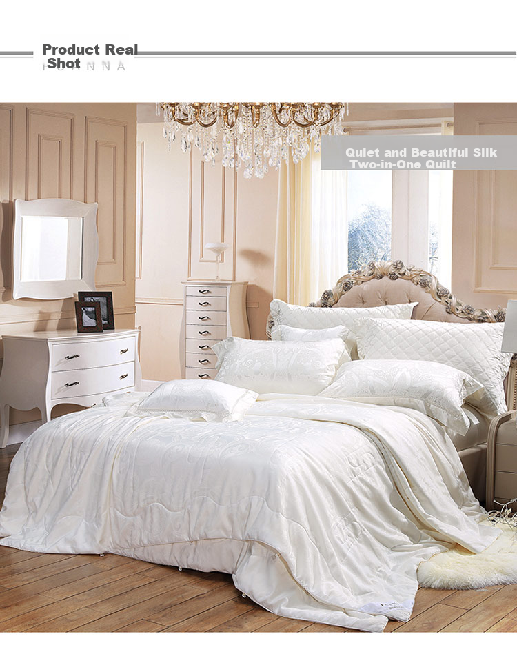 FUANNA Gold CP Silk Soybean Quilt, Winter Antibacterial Comforter, Double Size Winter Quilt, Approximately 6.6 Jin (3.3 Kg), 230*229cm 13