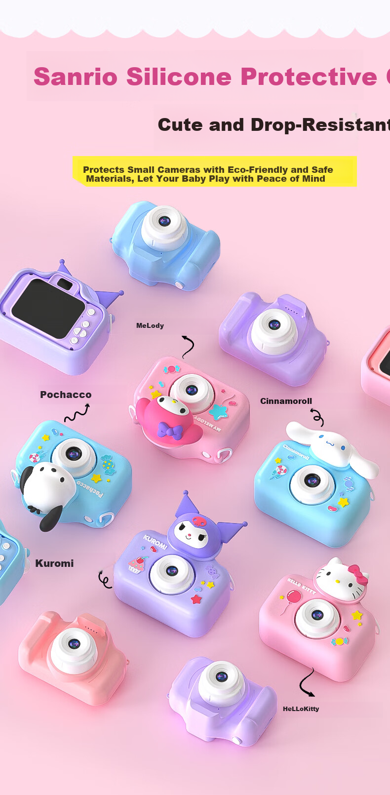 Chaopaixing HelloKitty Children's Digital Camera, Student Portable Small Pocket Camera, Ccd Alternative, Photography Travel, Can Transfer to Phone, Toy, Gift for Boys And Girls on Birthdays And Mid-Autumn Festival 6