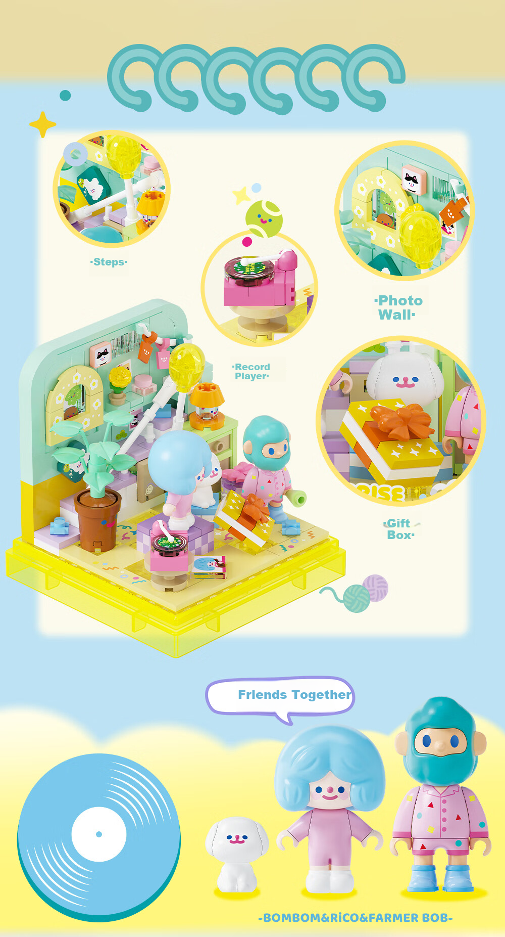 AREA-X Brick Zone Unicorn Hunt Collaboration FARMER BOB and RICO Trendy Building Block Toy Party Day 8