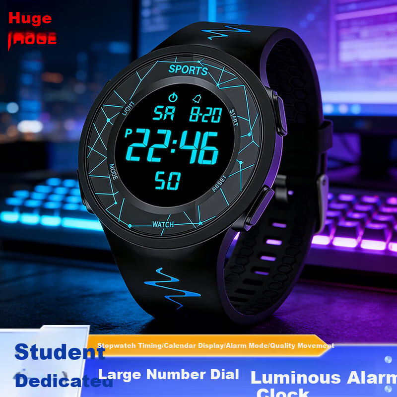 HUGE Korean Style Simple Digital Watch for Men Women Students Kids Youth Sports Colorful Waterproof Couple Wristwatch
