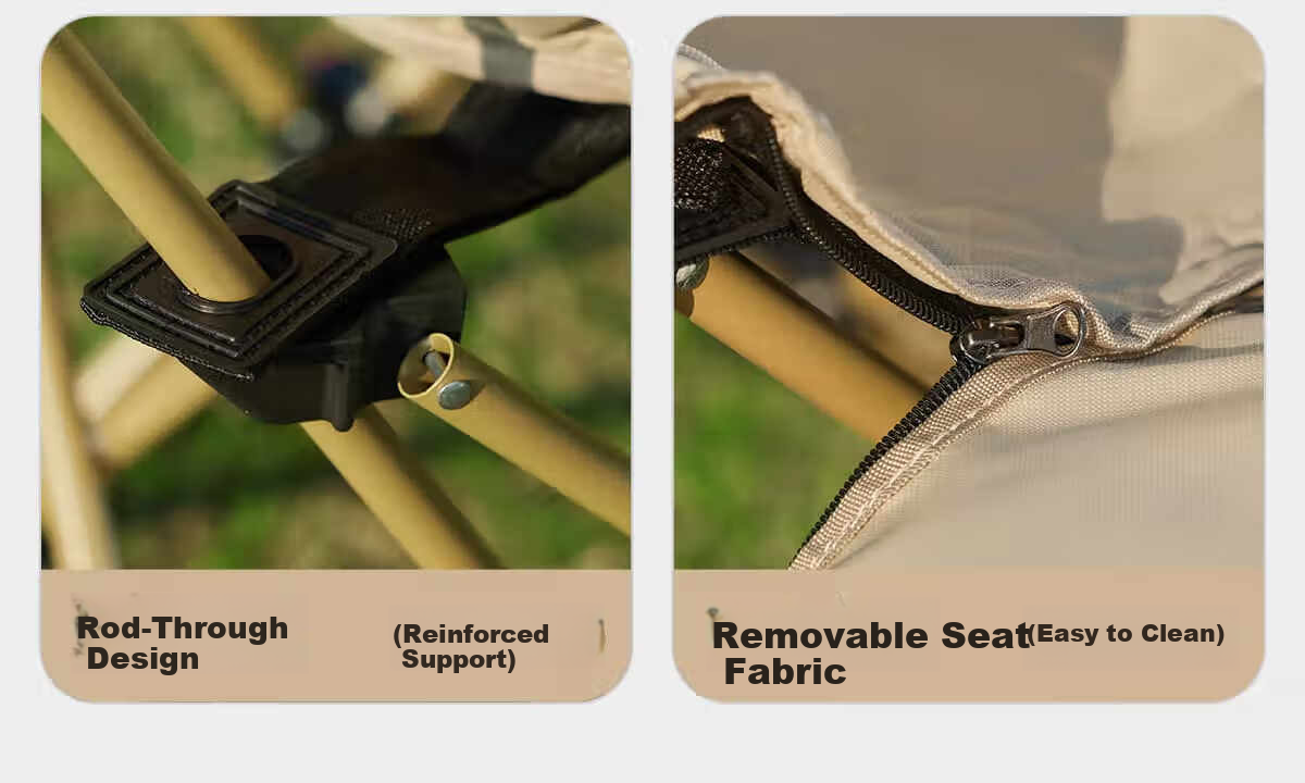 CAMEL Outdoor Camping Chair Nap Recliner Picnic Stool Moon Chair Butterfly Chair Folding Beach Chair 12