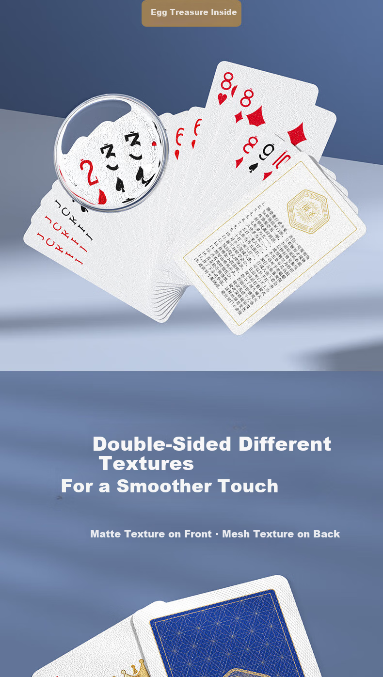 Guansheng Guandan Special Playing Cards Magnetic Scorekeeper Set PVC Waterproof 60*97 Wide Version Playing Cards Box with 2 Decks 5