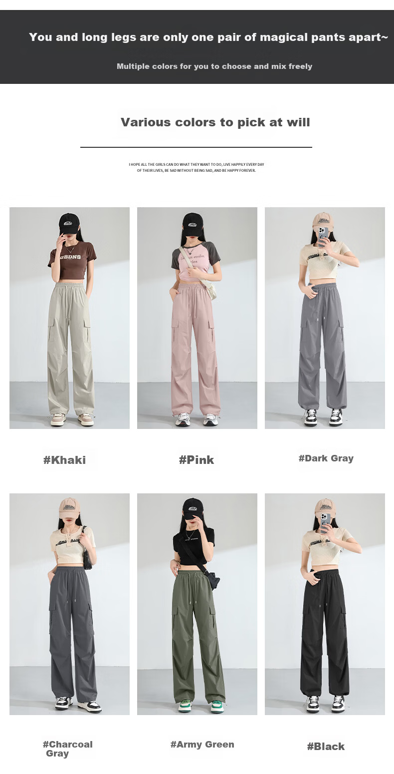 MJ STYLE Women's Workwear Straight-Leg Pants Summer 2026 Fashion Slim Fit Sporty Cool High-Waist Versatile Trousers 2