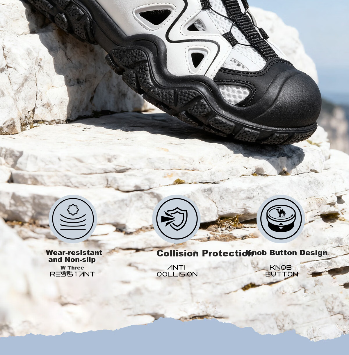 Camel Kids Hiking Shoes Spring Summer Creek Shoes Cute Outdoor Non-slip Toe Protection Sandals for Older Children and Parent-Child Models 2